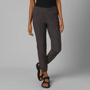 Prana Halle E-Waist Jogger II Women's 6 Dark Iron Elastic Waist Hem Cuff Cropped